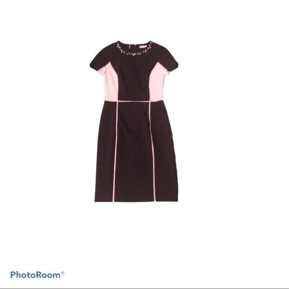 Rebecca Taylor embellished colorblock dress